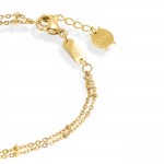 Pulsera Reflexions Crossed Gold