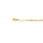 Reflexions Crossed Gold Bracelet