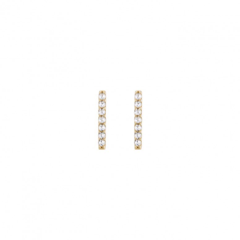 Line Earring 14K Gold