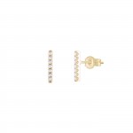 Line Earring 14K Gold