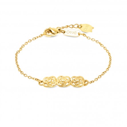 Rose Trio Gold Bracelet