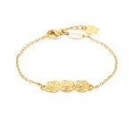 Rose Trio Gold Bracelet