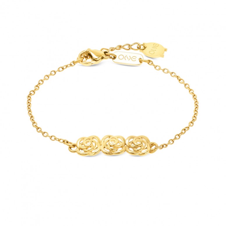 Rose Trio Gold Bracelet