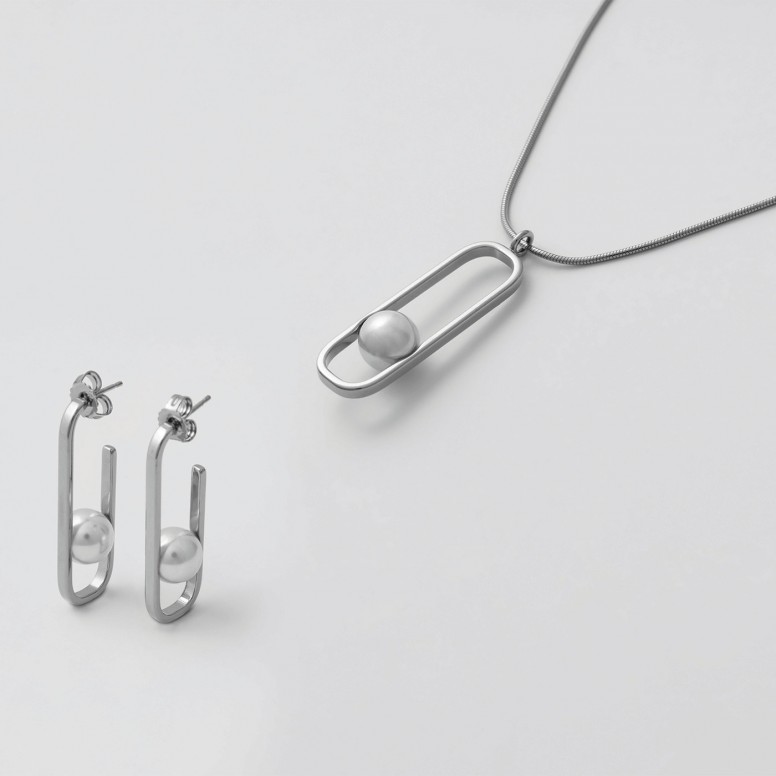Pendientes Atenea Plateados