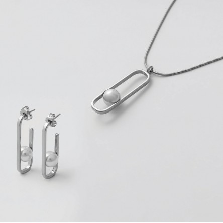 Pendientes Atenea Plateados