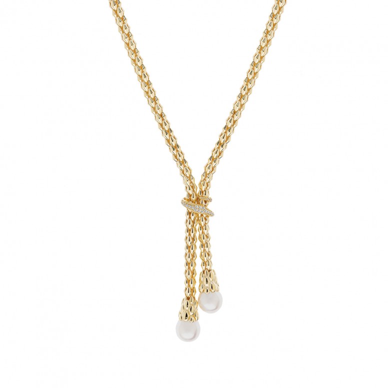 Collar Trionfo Pearls Statement Gold