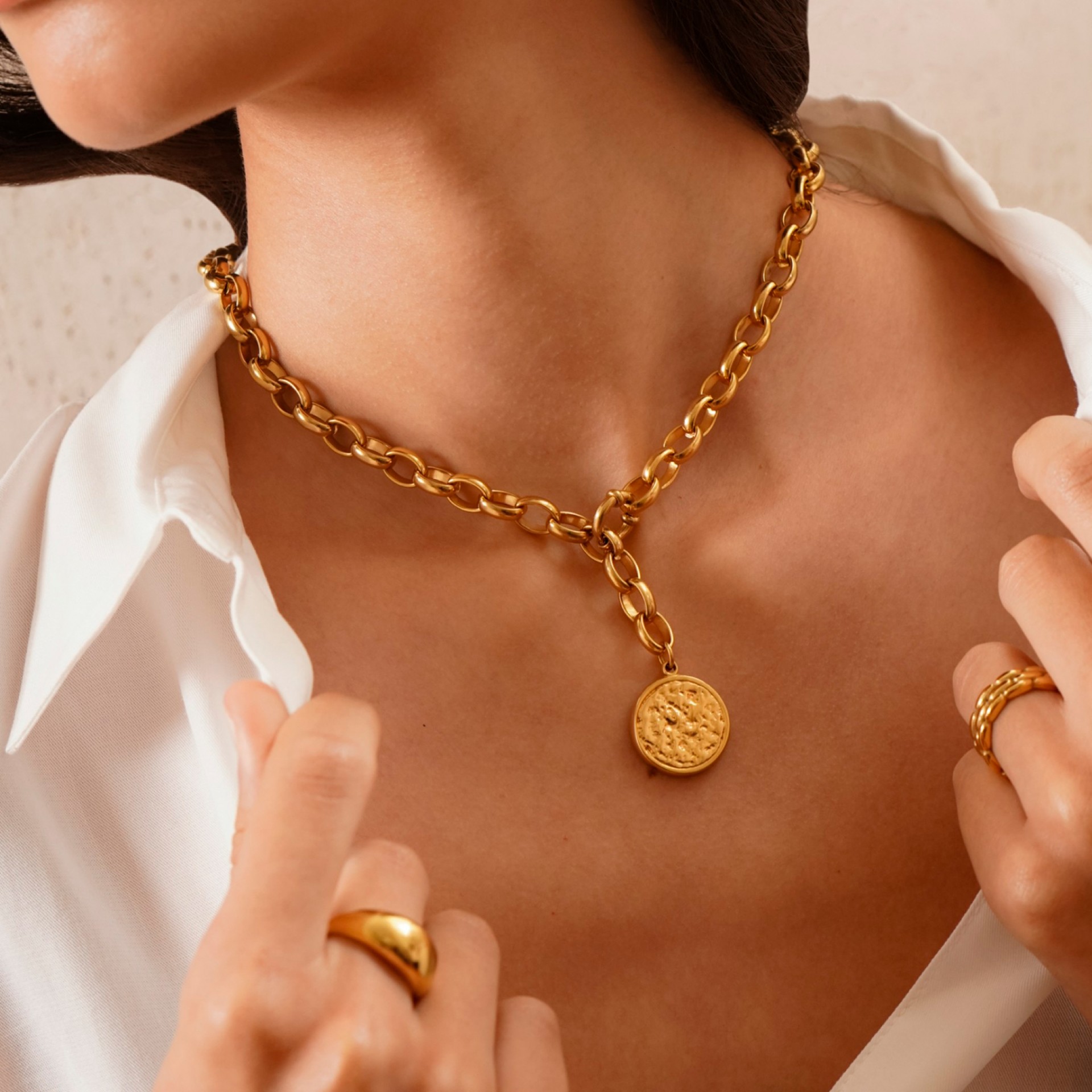 Collar Neckmess Powerfull Golden