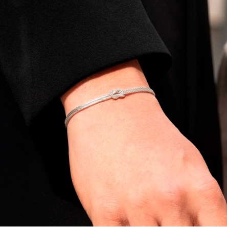 Love Knot Silver Bracelet