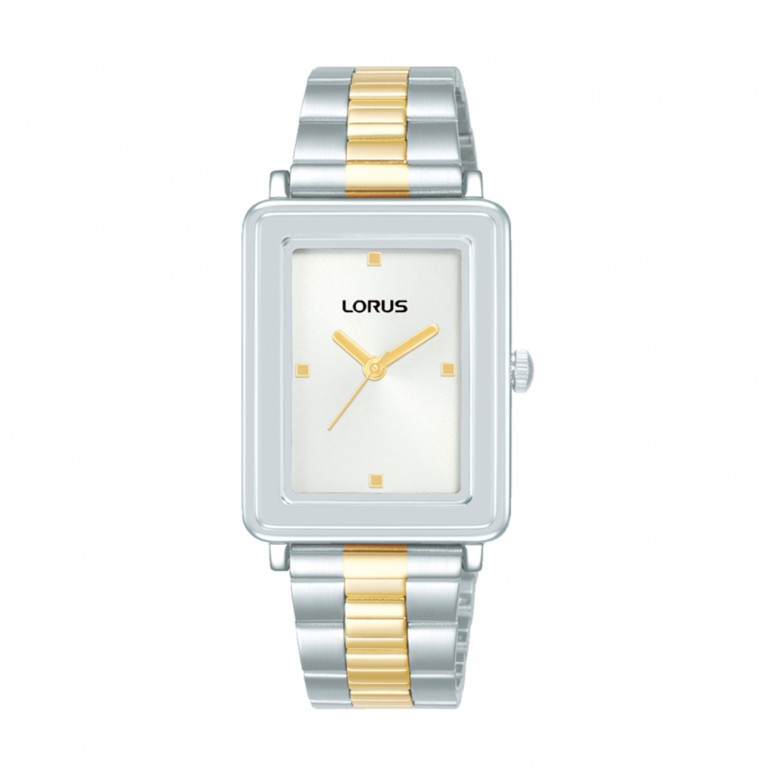 Classic Rectangular Bicolor Watch