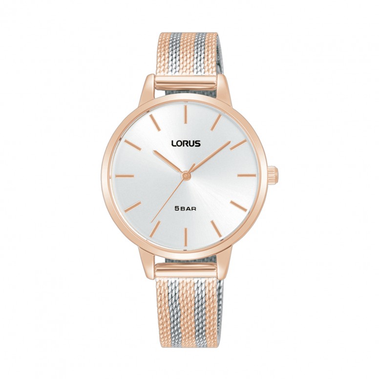 Ladies 3H Bicolor Rose Gold Watch