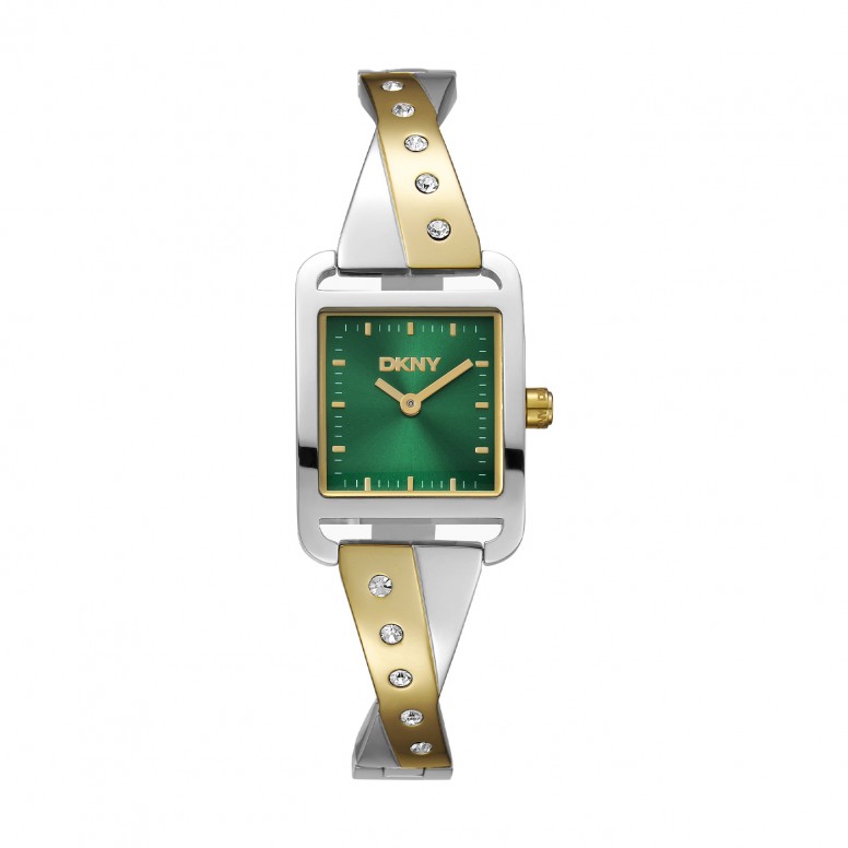 Rel�gio City Bangle Bicolor Verde