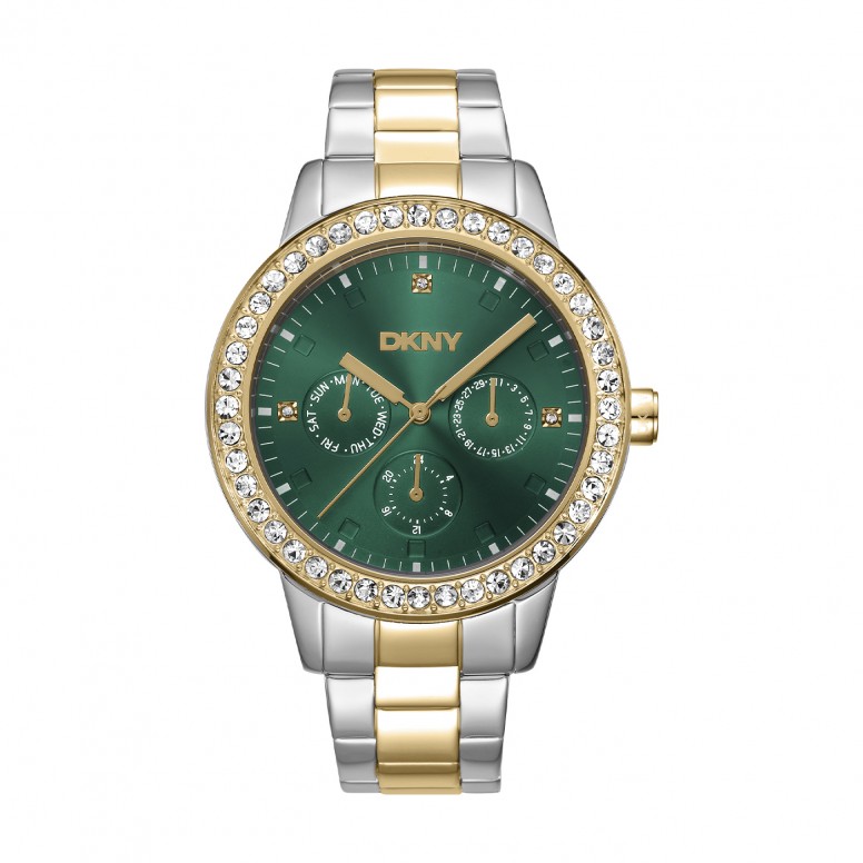 Rel�gio Parsons Multi Glitz Bicolor Verde