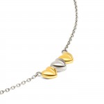 Conjunto Colar & Brincos Crazy Heart Bicolor