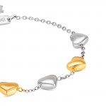 Crazy Heart Embrace Bicolor Bracelet