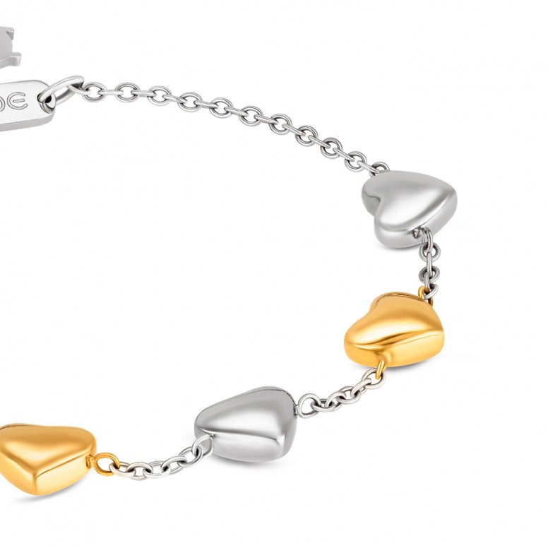 Crazy Heart Embrace Bicolor Bracelet