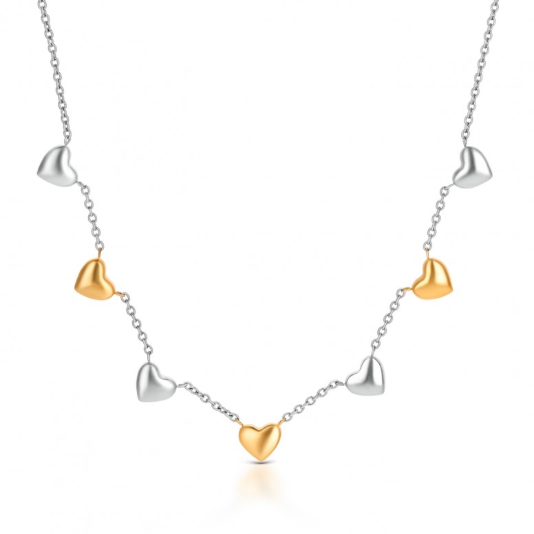 Colar Crazy Heart Embrace Bicolor