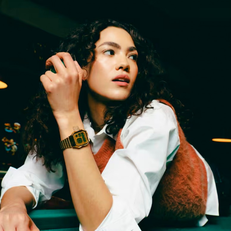 Reloj Vintage Edgy Dorado
