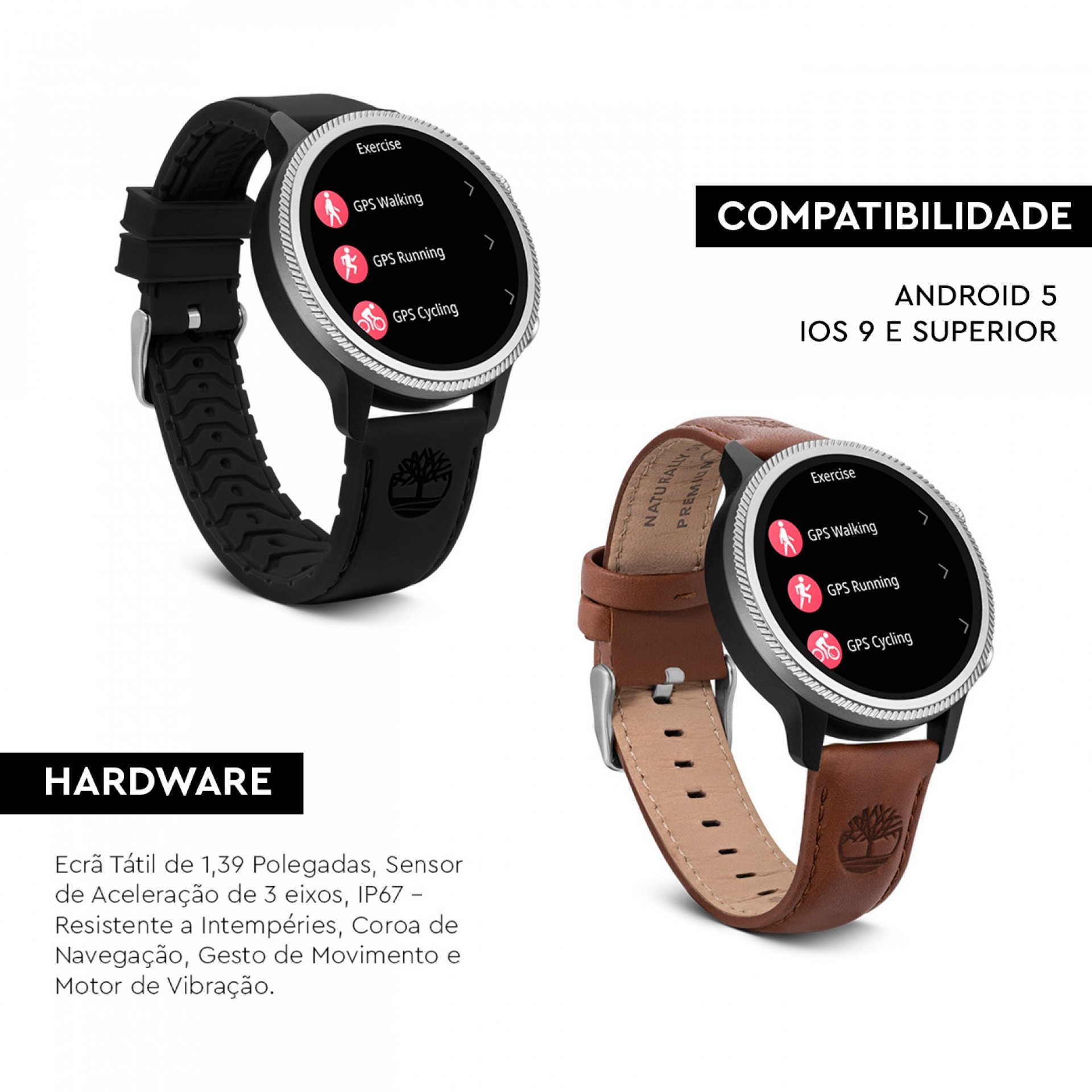 Box Relógio Smartwatch Trail Force