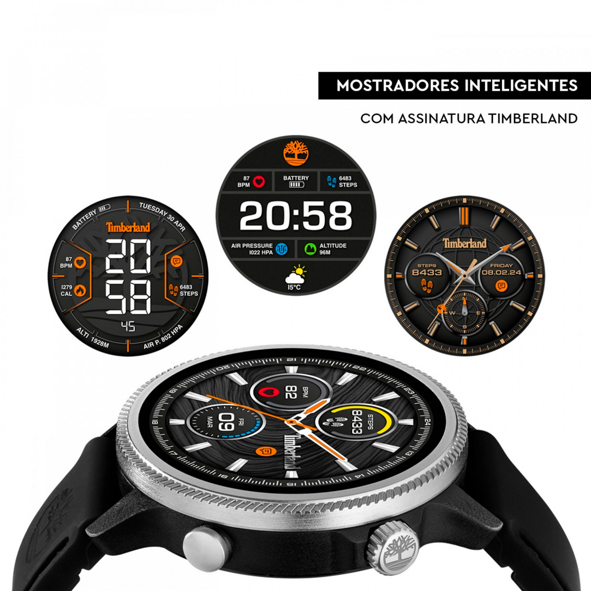 Box Relógio Smartwatch Trail Force