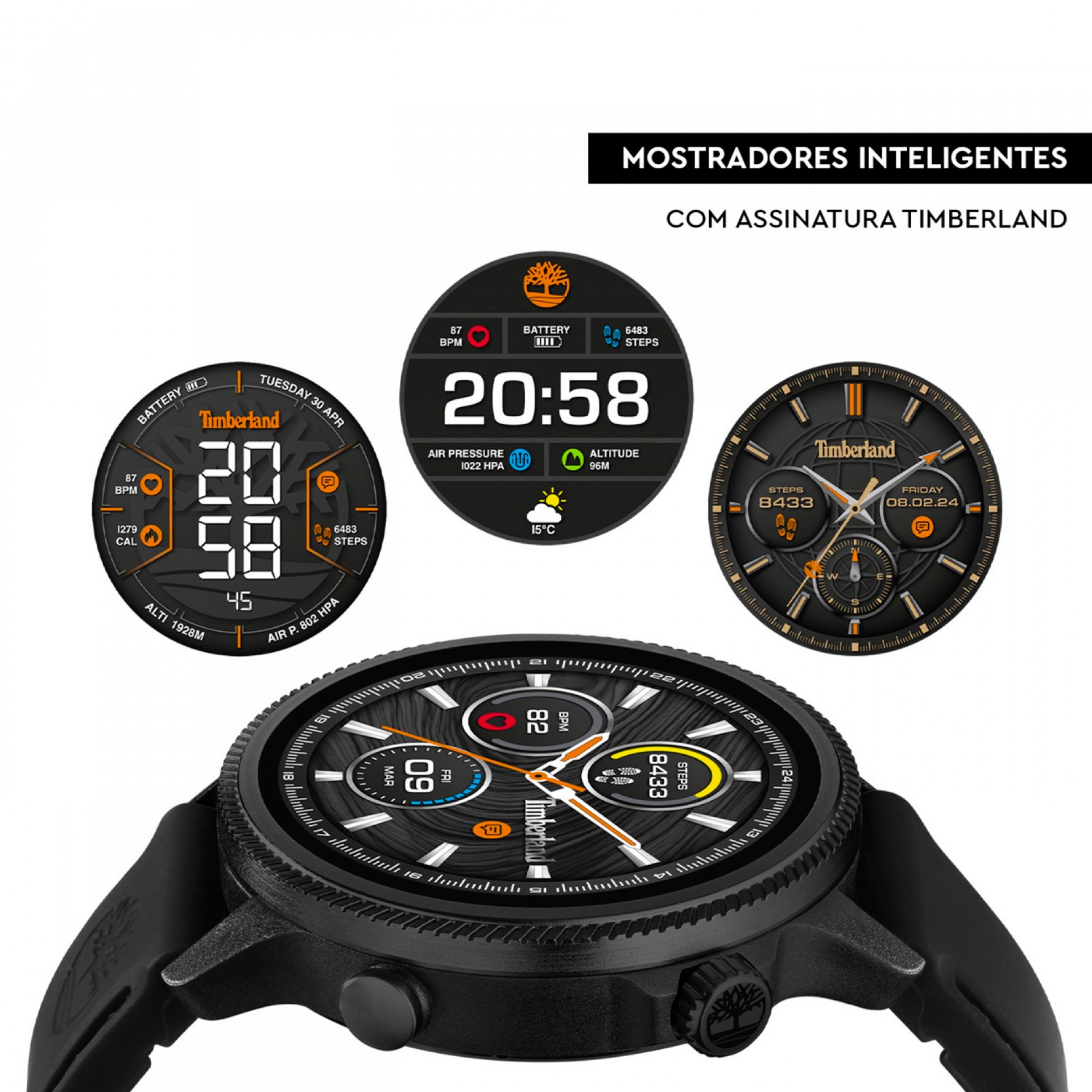 Relógio Smartwatch Trail Force Preto