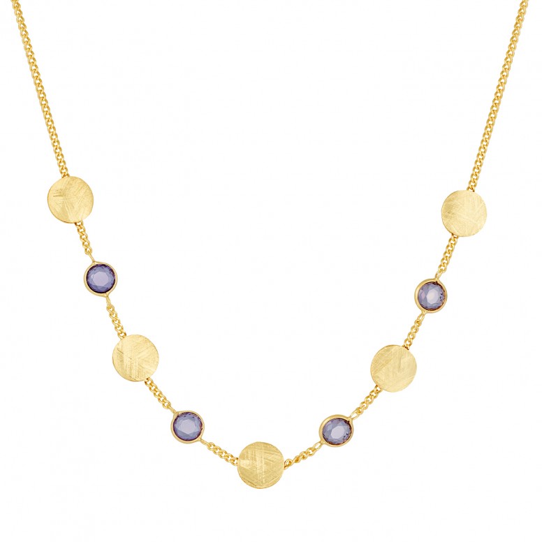 Colar Bella Golden & Color Stones