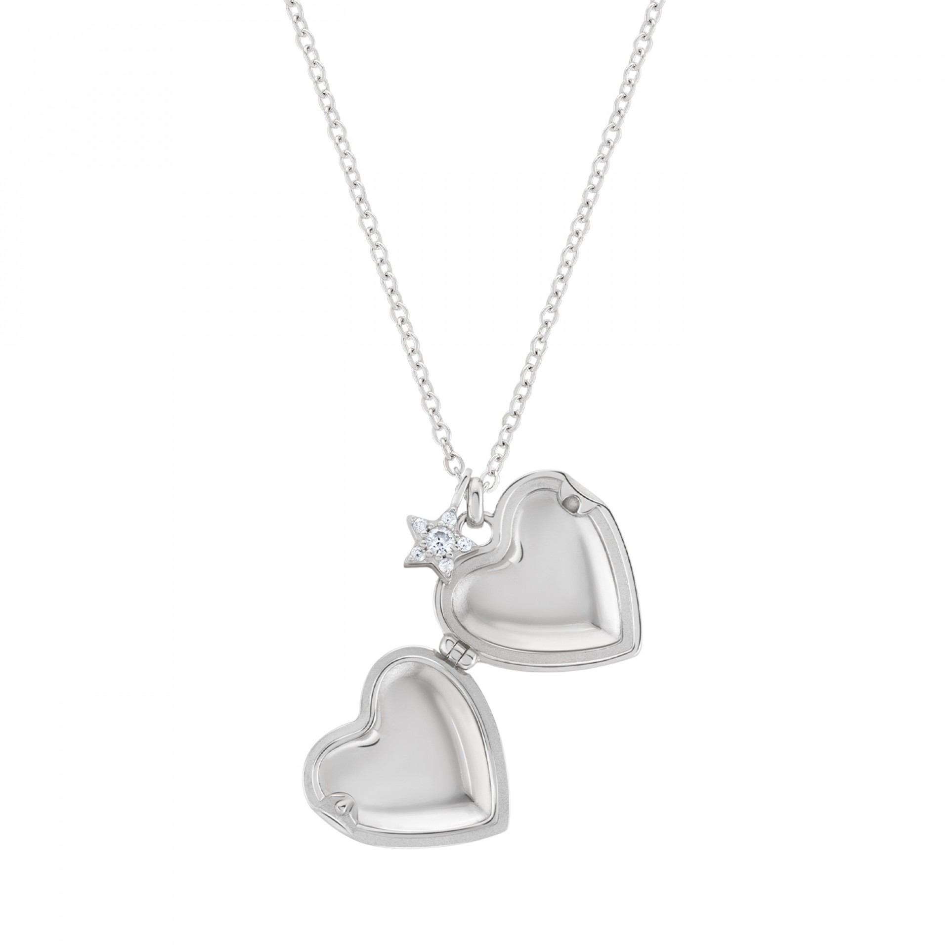 Collar Girls Heart Shell Star Silver