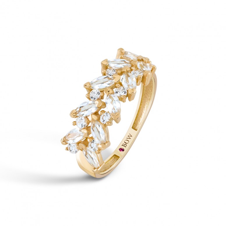 Anillo Olive II Oro 18K Diamantes