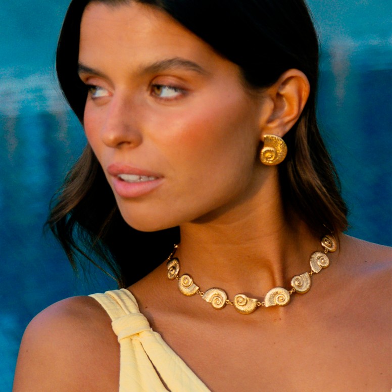 Pendientes Coral Golden