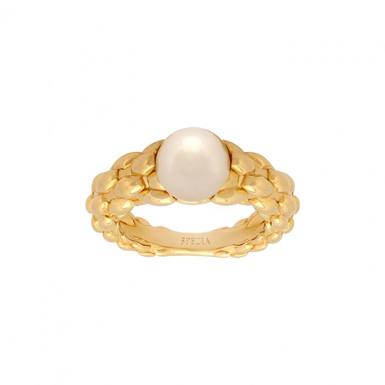 Anel Trionfo Pearl Gold