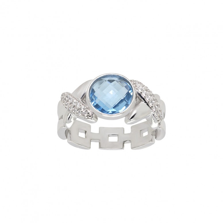 Anillo Blue Stone Silver