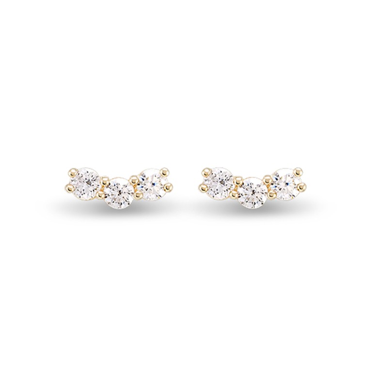 Brincos Jessie Ouro 18K Top�zios