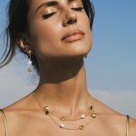 Bella Color Stones & Pearl Earrings