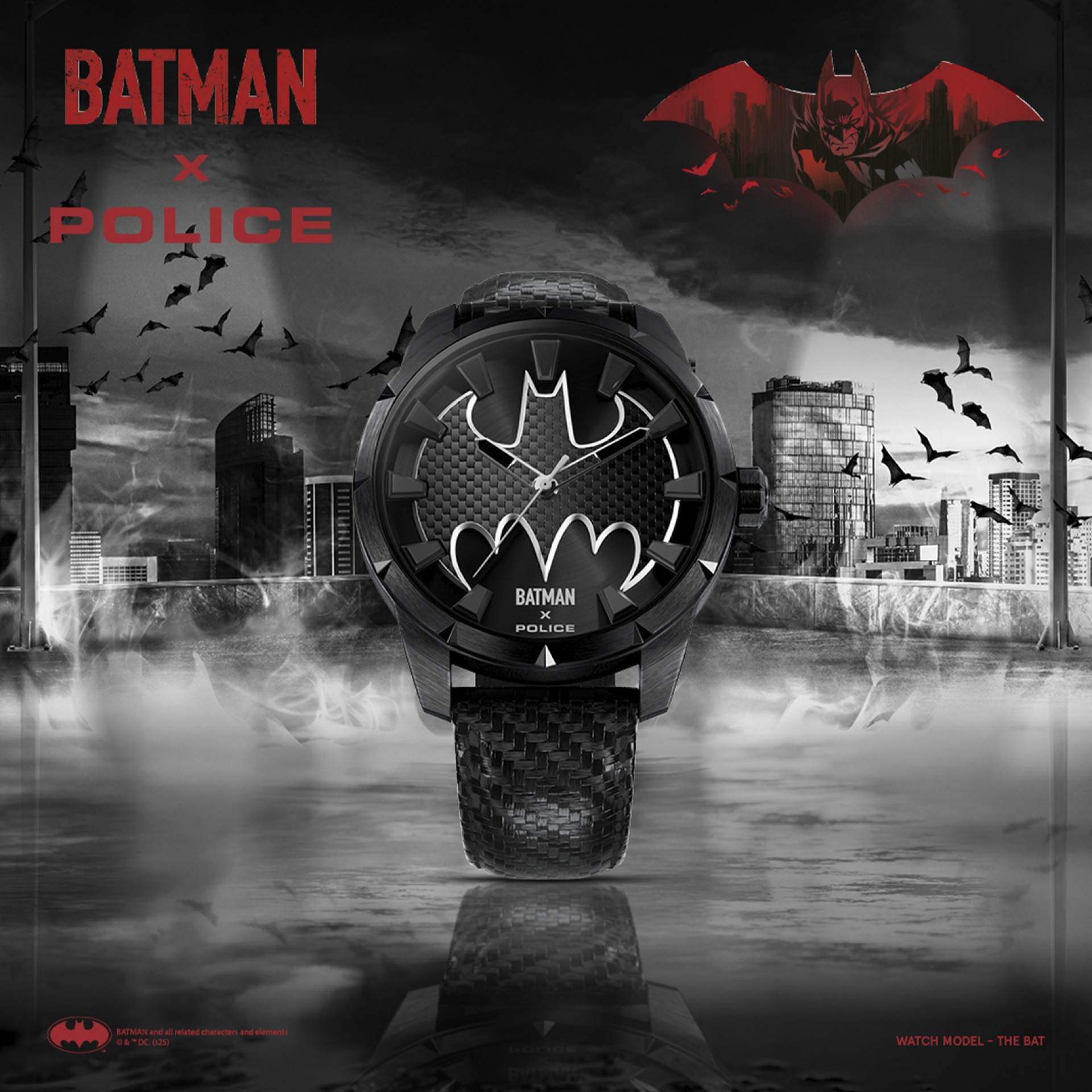 Relógio The Bat Preto