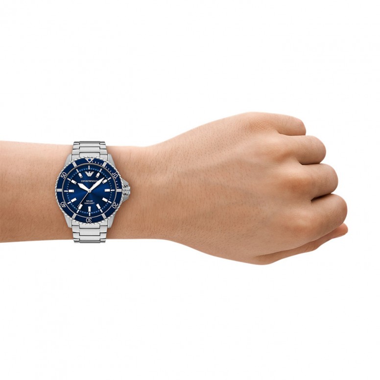 Rel�gio Solar Azul