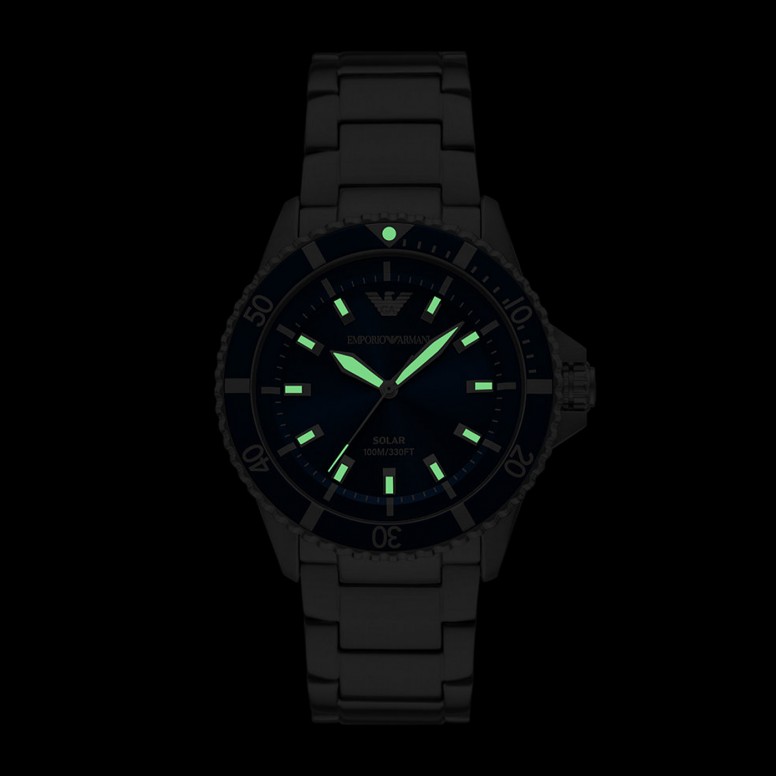 Rel�gio Solar Azul