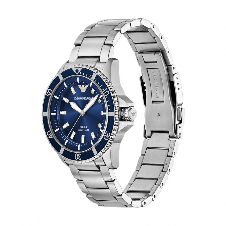 Rel�gio Solar Azul