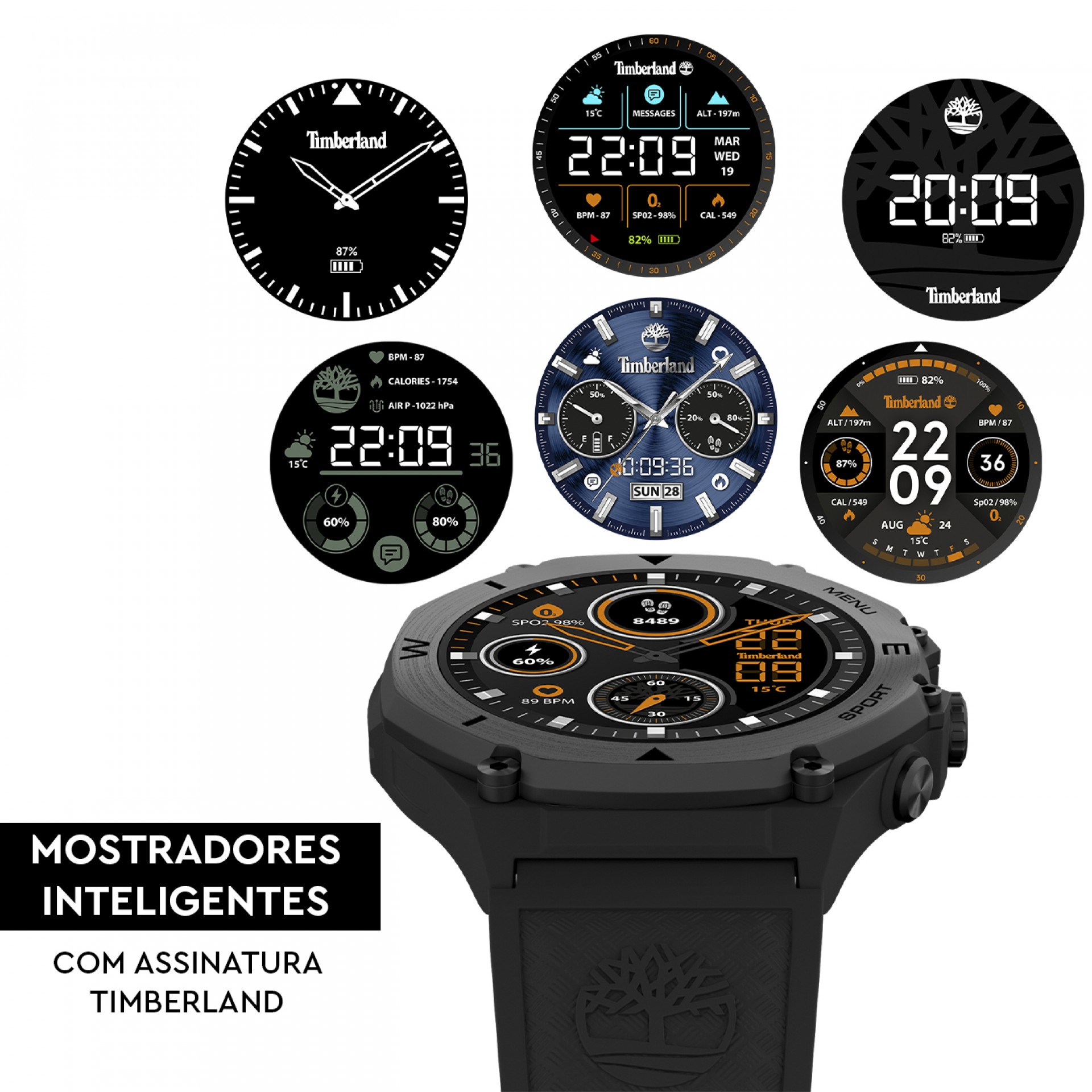 Relógio Smartwatch Trail Force S2 Preto