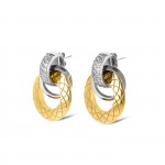 Pendientes Delightful Circle Bicolor