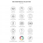 Reloj Smartwatch Mini Bicolor Silicona