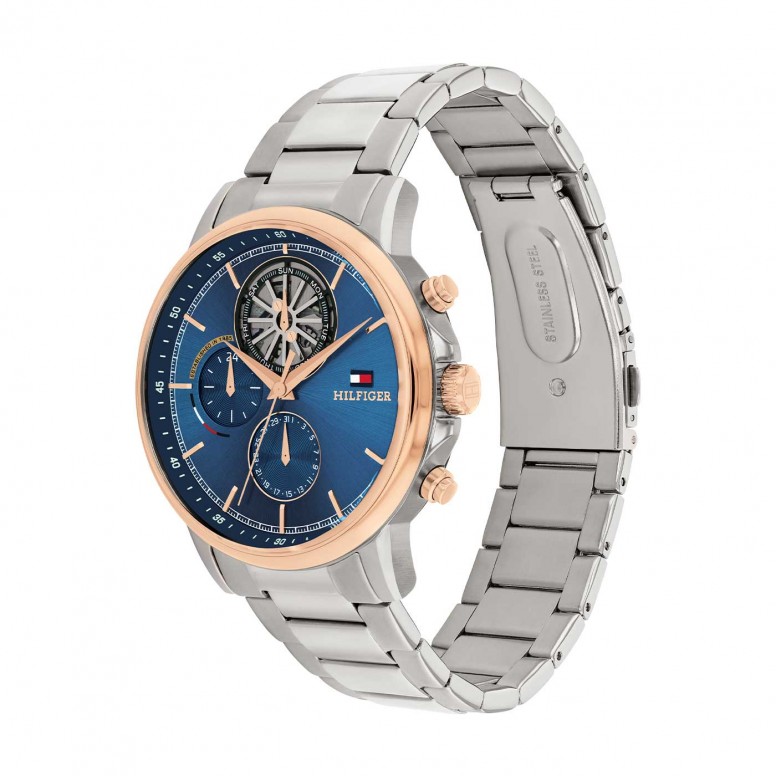 Bicolor Blue Steel Watch