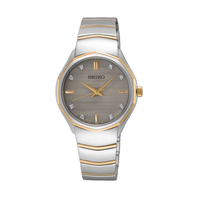 Rel�gio Ladies Decagonal Bicolor
