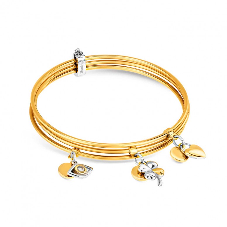 Conjunto Escravas Blessing Triple Light Bicolor
