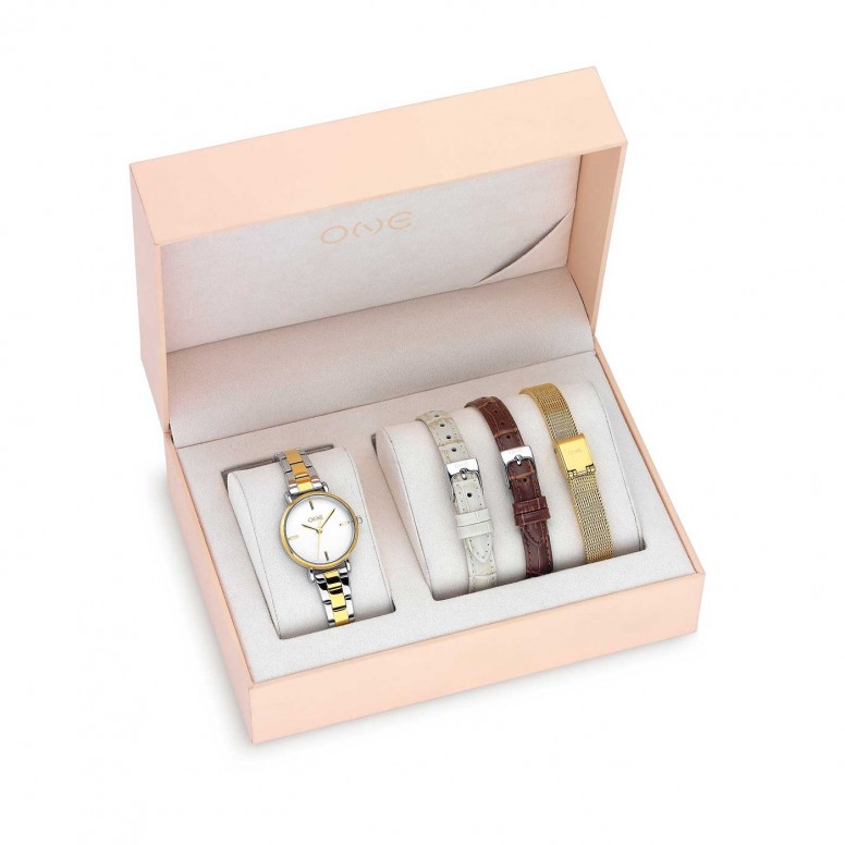 Set Reloj Iconic Bicolor