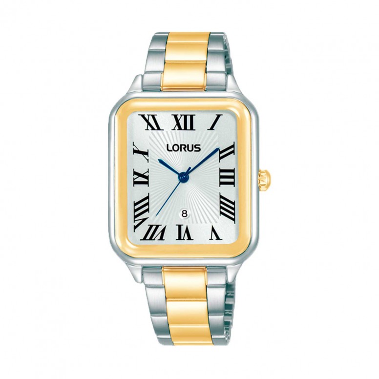 Reloj Rectangular Bicolor