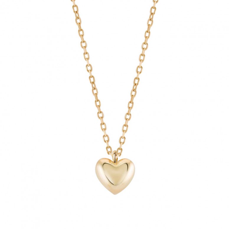 Collar Oro 14K Plain Heart