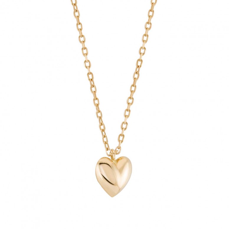 Collar Oro 14K Plain Heart