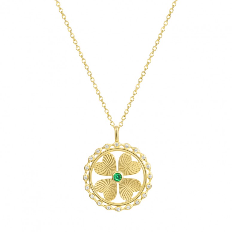 Collar Lucky Green Clover