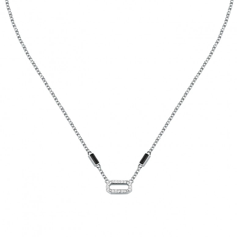 Collar Crystals Plateado