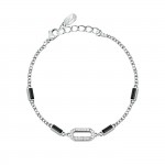 Pulseira Crystals Prateada