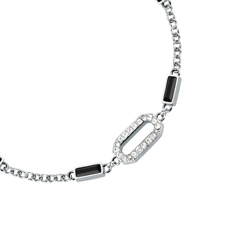 Pulseira Crystals Prateada